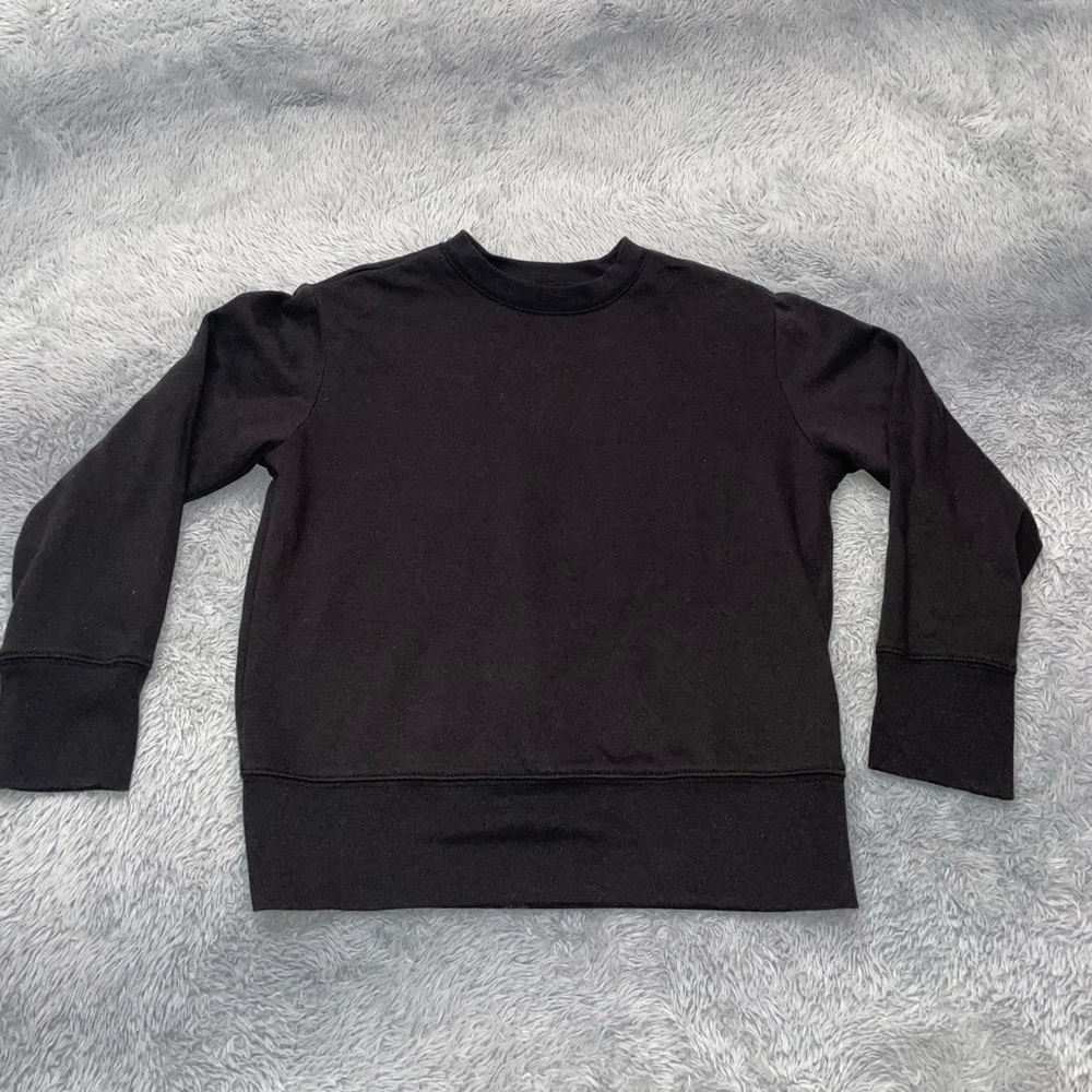 Kids Black Athletic Works Boys Fleece Crewneck NWT size 8